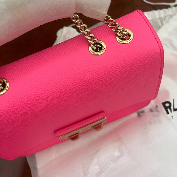 NWT Furla Mini Crossbody Bella Fuxia Fluo - Picture 6 of 7